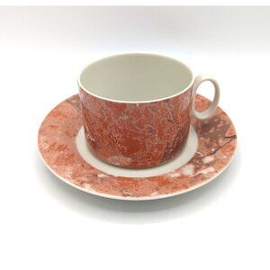 Villeroy & Boch SIENA Rose Pink Marbled Replacement Tea Cup and Saucer